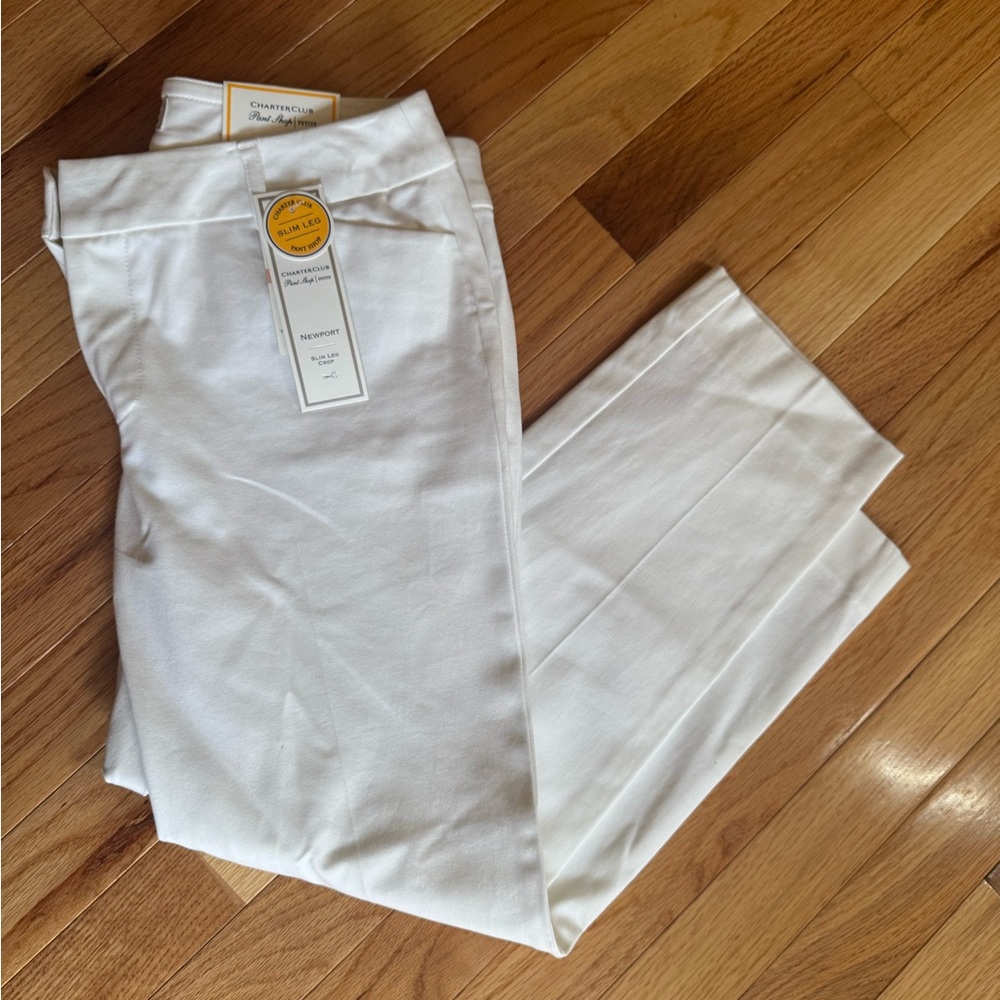 Charter Club White Ankle Pants